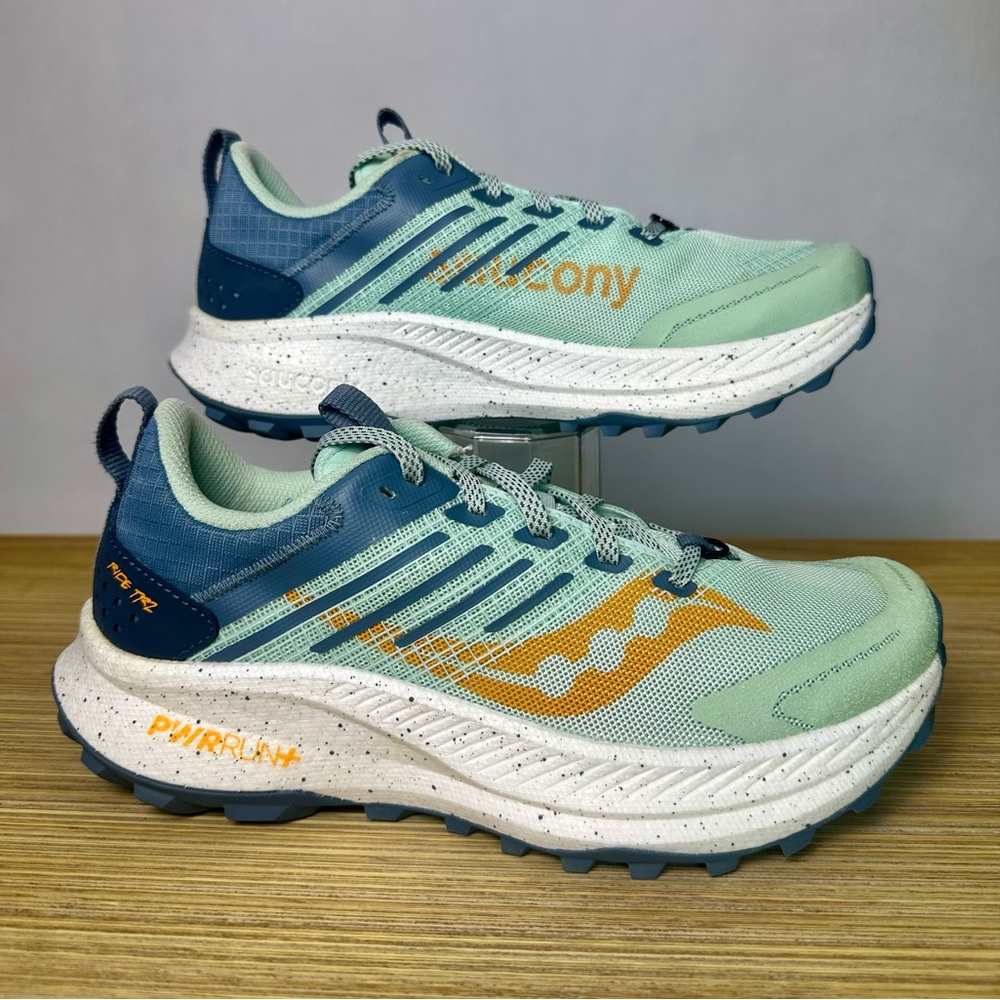 Women’s Saucony Ride TR2 Trail Running Shoes - Jade/Mirage - Size 8